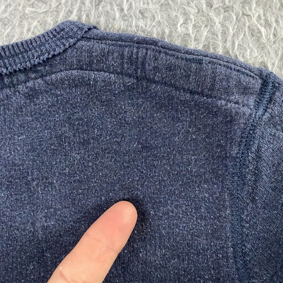 Relwen Sweatshirt Mens Small Crewneck Long Sleeve Knit Logo Outdoor Thermal Blue - Picture 7 of 12